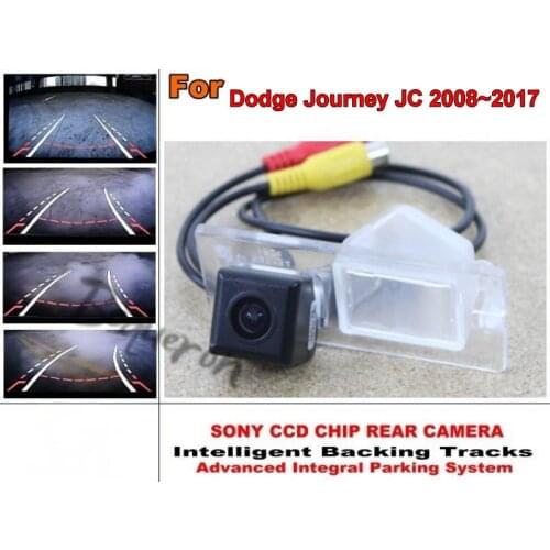For Dodge Journey / JC / JCUV 2008~2017 Car Intelligent Parking Tracks Camera / HD Rear View Reverse Back up Camera