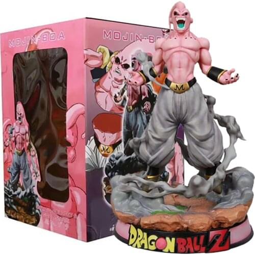 Dragon Ball Z Figure Action Anime Majin Buu Figma Statue Battle Model 18 Inch Oversize DBZ Model Gift Desktop Collection Toys