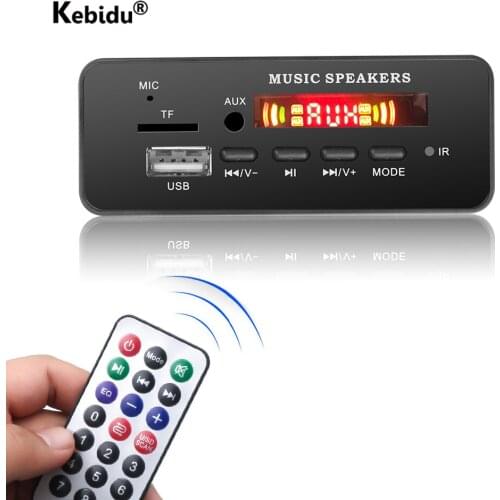 Handsfree Bluetooth MP3 Player Decoder Board Car Music Receiver FM Radio TF USB 3.5mm AUX Audio Module Call Voice Recorder