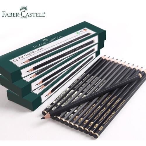 Faber-Castell Professional 8pcs Sketch Drawing Pencil HB 2B 4B 6B 8B 10B 12B 14B Non-toxic Soft Standard Pencils Art Supplies