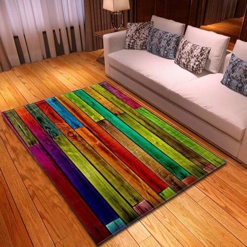 Carpet for Living Room Childrens Room Rug Wood Grain Kids Room Decoration Large Carpet Home Hallway Floor Bedroom Bedside Mats