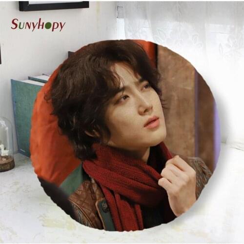 SUHO Round Throw Pillows Peach Skin Pillowcase Cushion Diameter 40cm50cm60cm Home Decoration Cushions-WJY