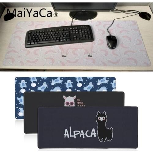 MaiYaCa cute cartoon Lama Llama Alpacas Animal Mouse Mat Pad Big Russia gaming mouse pad xl Keyboard Laptop PC notebook desk pad