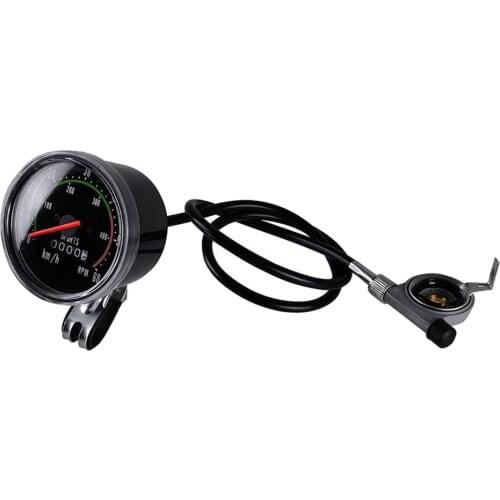 Mechanical Bicycle Speedometer Bike Milometer ,Analog Odometer ,Classic Style for Exercycle Bike