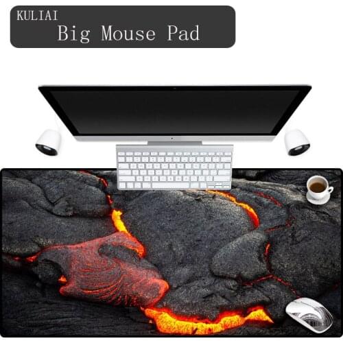 XGZ Fashion Volcanic Landscape Pad Mouse 35x60 Large Mat Gaming Mousepad Player Desk Mat Cool Keyboard Game Custom Mouse Pad