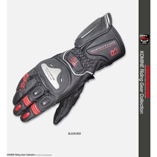 Komine GK-169 Titanium Alloy leather motorcycle Racing Gloves