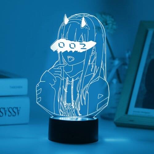 3D Anime Figure Lamp Waifu Mai Bunny Girl Illusion Led Holiday Novelty Atmosphere Night Light For Bedroom Decor Indie Kid Gift
