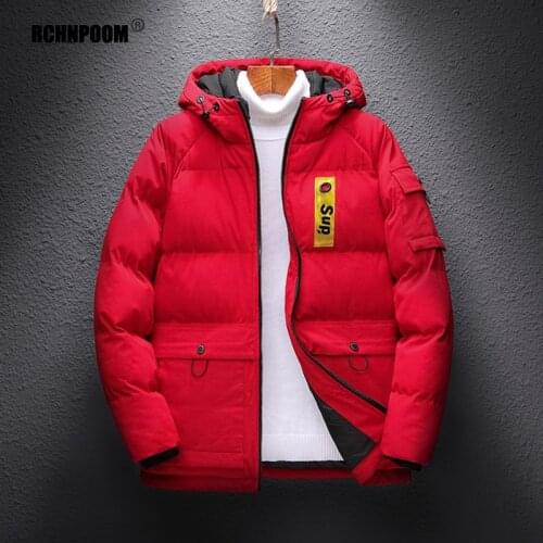 Men Winter New Waterproof Parkas Jacket Coat Men 2021 Autumn Casual Hooded Windproof Jacket Cotton Warm Hat Jacket Men Big Size