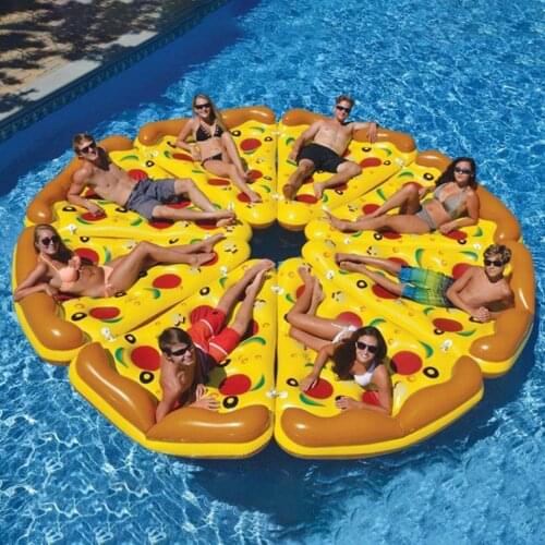 Inflatable Pizza Swimming Floats Water Pool Toys Inflatable Swim Ring For Fun Adult Giant Swimming pool Toys Air Mattress