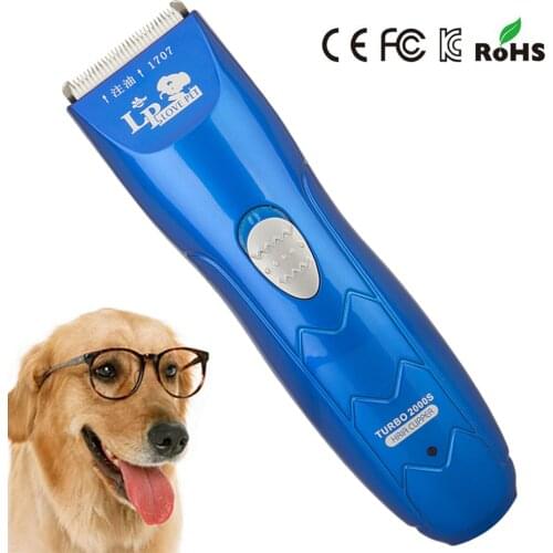 New Arrival Professional Rechargeable Dog HairTrimmer Pet Dog Hair Clippers Cats Sharp Haircut Ceramic Blades Hair Repair Shaver