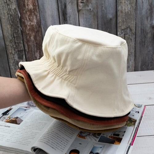 Unisex Bucket Hat Korean Style Leisure Elastic Pure Color All-Match Sunscreen Irregular Shape Fashion Panama Fisherman Hat