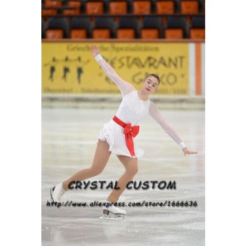 Figure Skating Dresses For Girs Fashion New Brand Competition Children Ice Figure Skating Dresses Crystal Custom DR3784