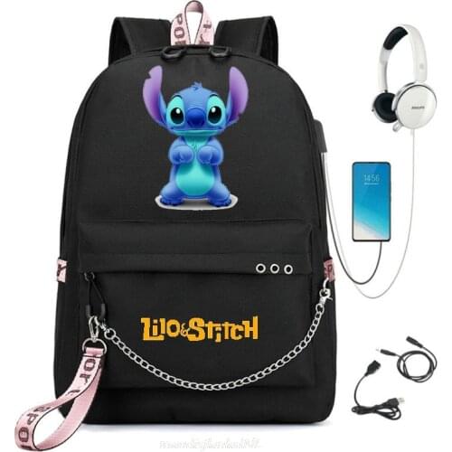 Stitch Women Backpack School Bag For Teenage Girls Boys Laptop Ladies Youth Travel mochila infantil Daily Bags