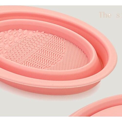 Silicone Makeup Brush Cleaning Pad Makeup Brush Cleaning Foundation Makeup Brush Folding Bowl Large Makeup Tools