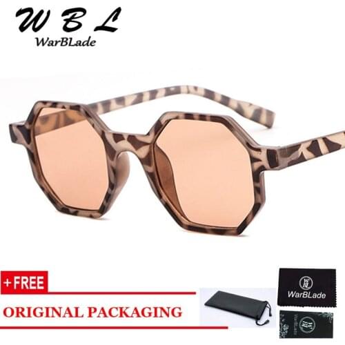 WarBLade 2019 Women Sunglass Polygonal Luxury Brand Designer Small Sunglasses Square Shades Female Retro Sun Glasses New