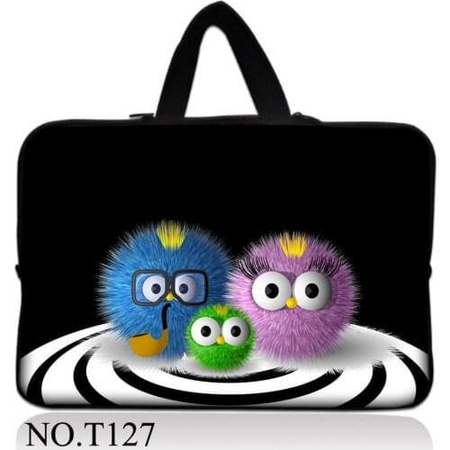 Fuzzy Ball Laptop bag 17.3 17 15.6 15 14 13.3 13 12 inch Handle portable Sleeve Women Notebook bag for macbook Case bag