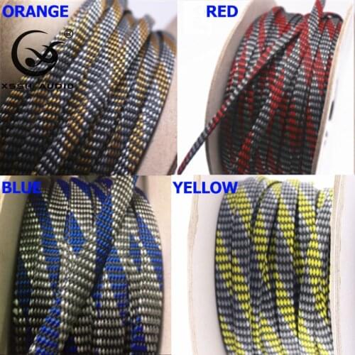XSSH Audio 10m ~ 20mm HIFI Shield Suspension Screen Woven Rayon Nylon Cotton Snakeskin Mesh Knit Braided Cable Sleeve Tube
