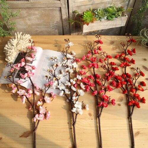 Factory price Chinese plum blossom artificial wedding decorative flower for home& party & wedding decoration