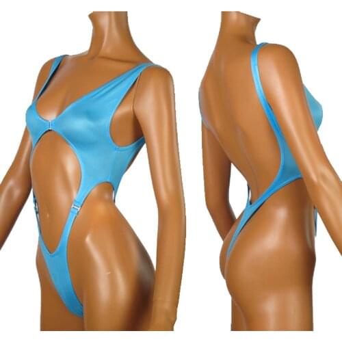 Women Backless Bikini Swim-Suits Exotic Costumes High Cut Bodysuit Hollow Out One Piece Swimwear Swimsuit G-String Bathing Suits