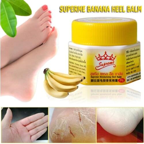 1 Box 20g Natural Banana Oil Anti-Drying Crack Foot Cream Heel Cracked Repair Cream Removal Dead Skin Hand Feet Care