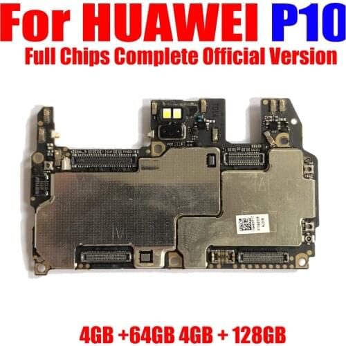 100% Original Unlocked For HUAWEI P10 Motherboard 64GB 128G Logic Board For HUAWEI P10 Mainboard WIth Full Chips Tested