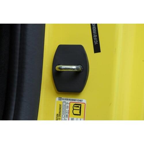 2PCS ABS Car Door Lock Protection Cover Trim Cap for Chevrolet Camaro 2017+ Car Interior Decoration Accessories