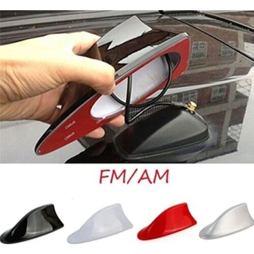 Car Radio Shark Fin Universal Car Shark Antenna Radio FM Signal Design Aerials Antenna Car Styling For All Car Models