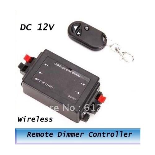 Wireless Remote Dimmer Controller For 5050/3528 Single Color LED Strip Lights DC12V x80