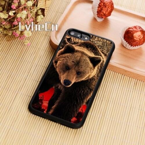 LvheCn Bear Symbol Flag Russia Phone Case Cover For iPhone 5 6s 7 8 plus 11 12 Pro X XR XS Max Samsung Galaxy S6 S7 edge S8 S9