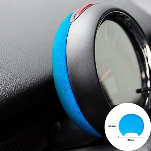 For BMW R Series R52 R55 R56 R57 R58 R59 R60 R61 Alcantara Suede Wrap Car Tachometer Cover Panel Trim Stickers Car-Styling