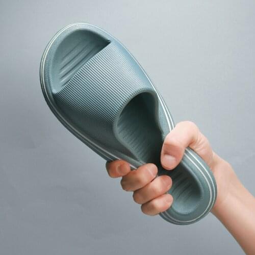 FIXSYS Summer Couple Slippers EVA Soft Indoor Home Slides Men Woman Non-slip Beach Slippers Lightweight Home Bathroom Slippers