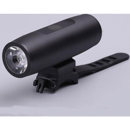 USB Rechargeable Bike Light with Strap & Camera Mount, Bicycle Front Headlight, 5 Light Modes, High Bright Cycling Safety Light