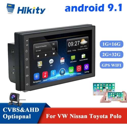 Hikity Car Multimedia Player Android 2din MP5 Autoradio7'' Touch Stereo Receiver For Nissan TOYOTA Kia RAV4 Honda VW Hyundai