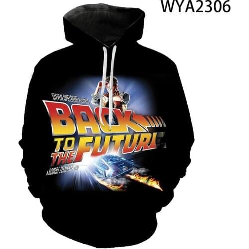 Back To The Future 3D Printed Hoodies Men Women Children Fashion Pullover Long Sleeve Boy Girl Kids Sweatshirts Streetwear Tops