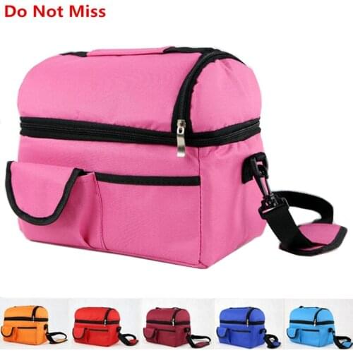 New Insulation Cooler Bag Multifunction Clutch Portable Picnic Thermal Food Ice Pack Shoulder Large Food Bag Functional Bags