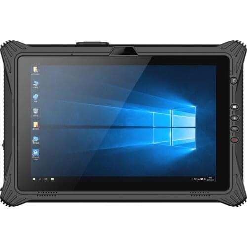 Intel i5 i7 8GB/16GB RAM 128GB/256GB SSD 10.1 Inch Rugged Tablet PC 1920x1200 TPM Hot Swap Battery 1D 2D NFC RS232 HDMI