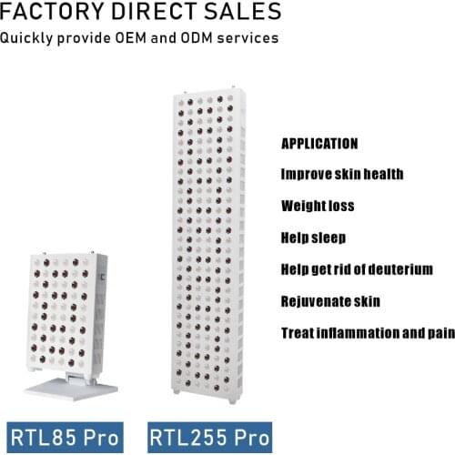 Factory Directly 255W Red Light Therapy Panels Full Body Led Infrared Light Therapy Panel