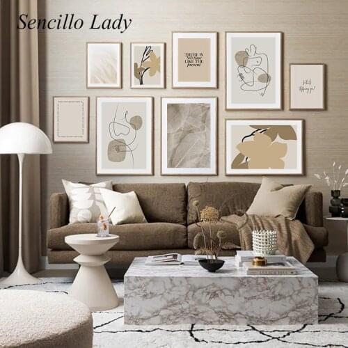 Scandinavian Decoration Canvas Painting Print Modern Abstract Line Art Poster Print Nordic Decorative Picture Home Wall Decor