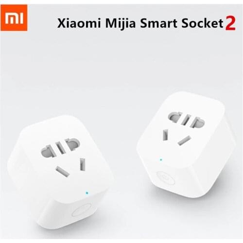 Xiaomi Mijia Smart Socket 2 Bluetooth Gateway Version Wireless Remote Control Sockets Adaptor Power On And Off With Phone