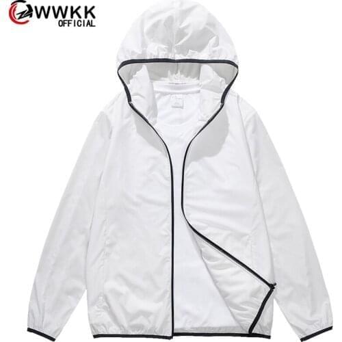 WWKK Anti-UV Jacket Men Casual Stretch Clothing Camping Hiking Hunting Clothes Soft Shell Waterproof Coat Windproof Clothing
