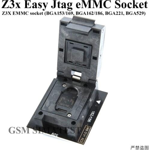 Z3X eMMC socket Support ( BGA153/169, BGA162/186, BGA221, BGA529 ) Word stock，with z3x easy jtag plus box