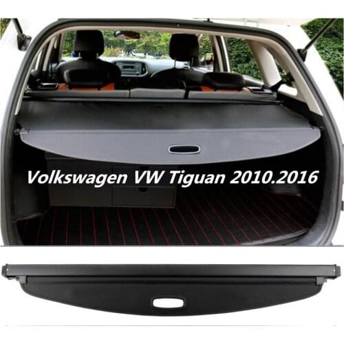 Car Rear Trunk Security Shield Cargo Cover For Volkswagen VW Tiguan 2010.2011.2012.2013.2014 2015 Black Beige