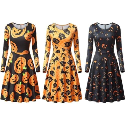 Womens Dresses, Halloween Costume, Big Swing Ladies Dresses for Halloween Party, Masquerade