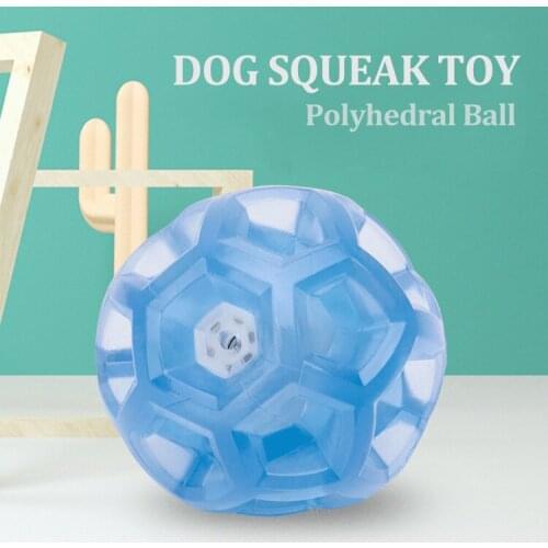 Dog Chew Toys Ball Rubber Training Interaction Playing Safe Anti-bite Dogs Squeak Toy For Small Medium Dogs Durable Pet Toys