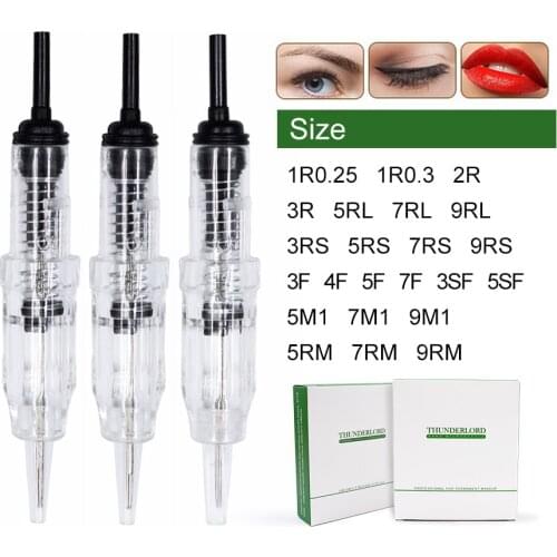 Tattoo Needles 1rl 3rl 5rl 7rl 9rl Tattoo Cartridges Needles tatto permanent make up needles agulha easy click