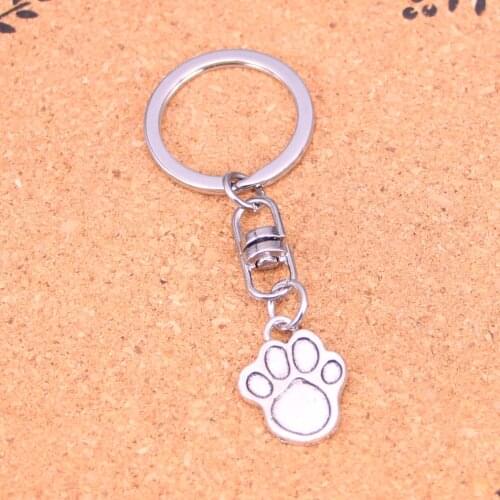 20Pcs dog paw Keychain Novelty Gadget Trinket Souvenir Christmas Gift Keychain Drop Shipping