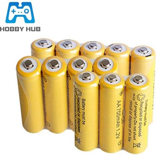1.2v 700mah NI-CD AA Battery 700 mAh Rechargeable nicd Battery AA For Electric Toy remote Control car RC ues
