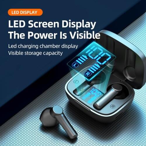 LB8 TWS Bluetooth Earphone with Mic Bass Audio Sound 9D Waterproof Headset In-ear Noise Canceling Earbuds for Android iOS iPhone