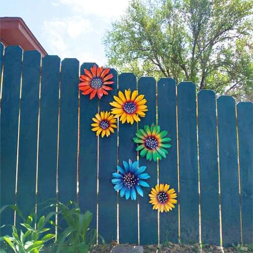 10 INCH Gardening Decoration Backdrop Flower Metal Outdoor Garden Decoration Artificial Flower 7 Colors Flor decorativa de metal