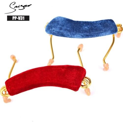 Smiger 2Pcs Shoulder Rest PP-V31 Metal&sponge Padded Random Color For 1/2 1/4 Violin 3/4-4/4 Fiddle Violin Parts & Accessories
